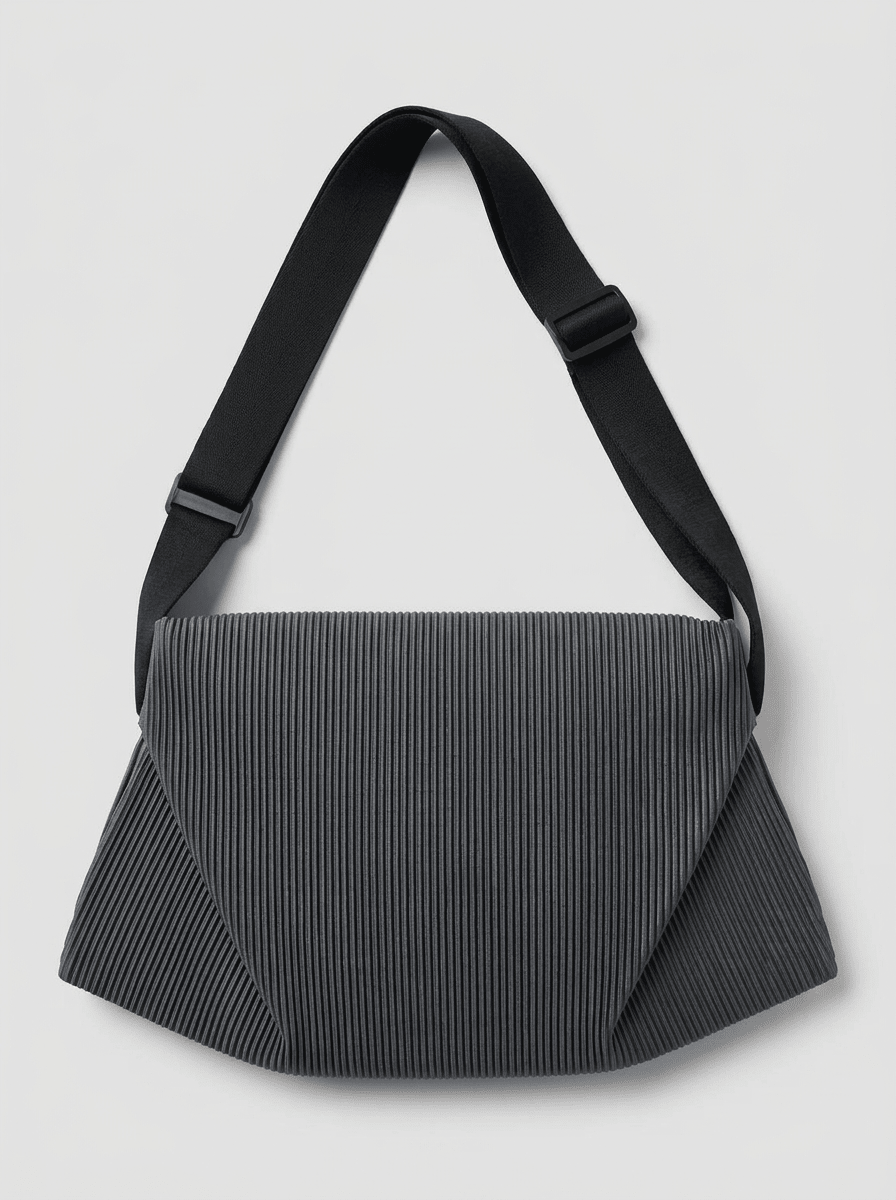 Bolso In·Zu Anvil Rayas Gris y Negro