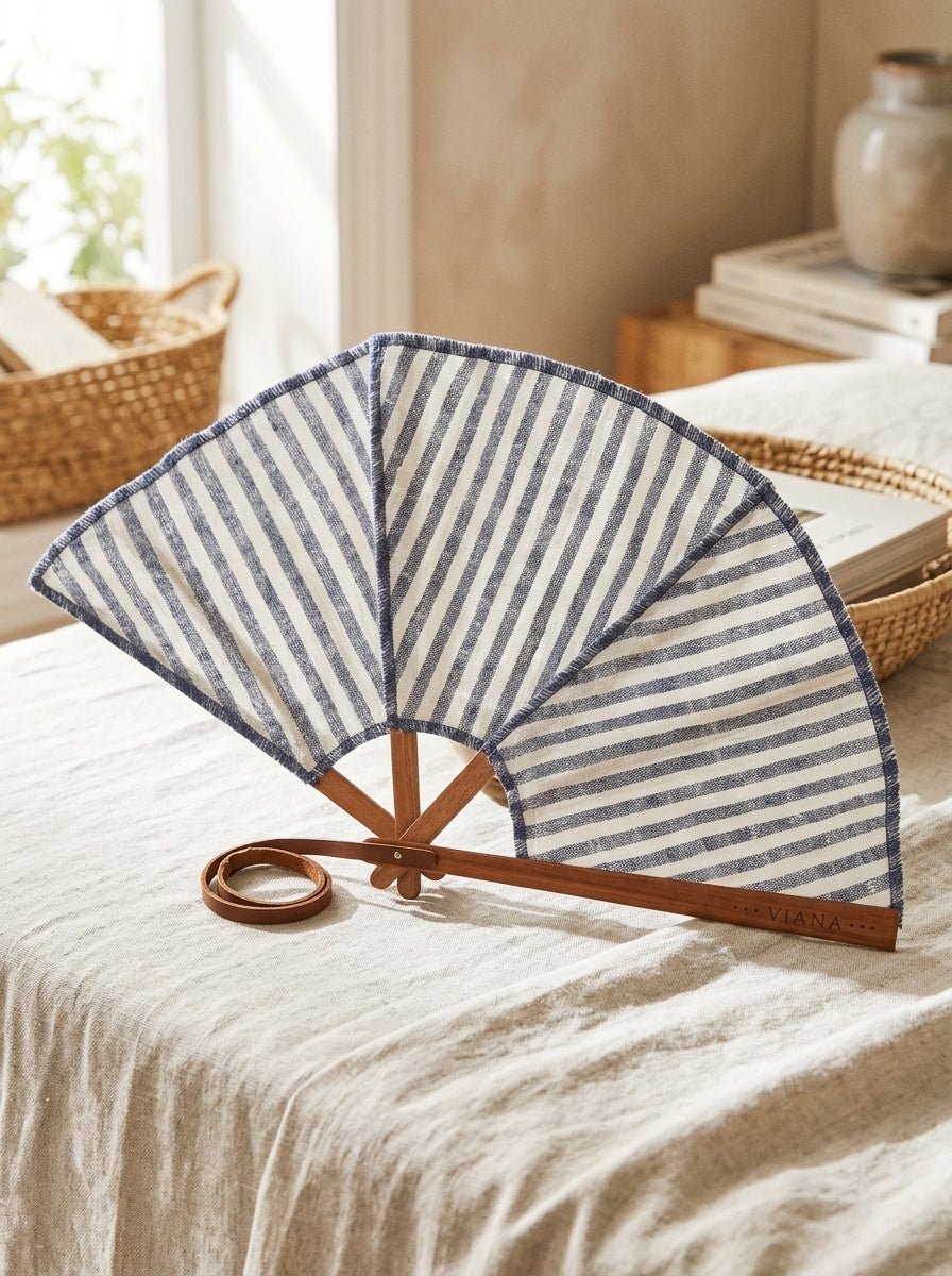 Abanico The Viana Fan Noray Índigo