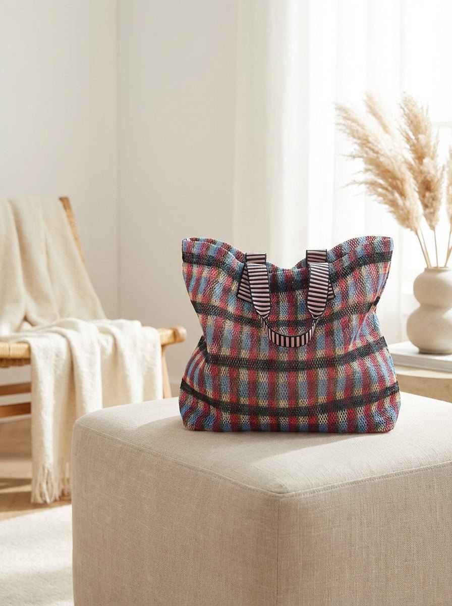 Bolso Epice Kanpur S Blue Cuadros