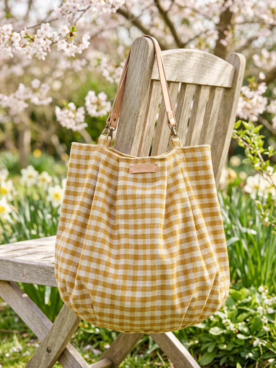 Sac enregistré moutarde de Bianca