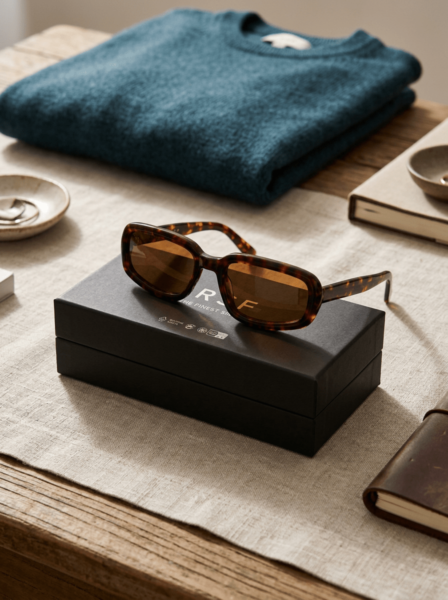 Lunettes de soleil rétro Super Future Troll marron