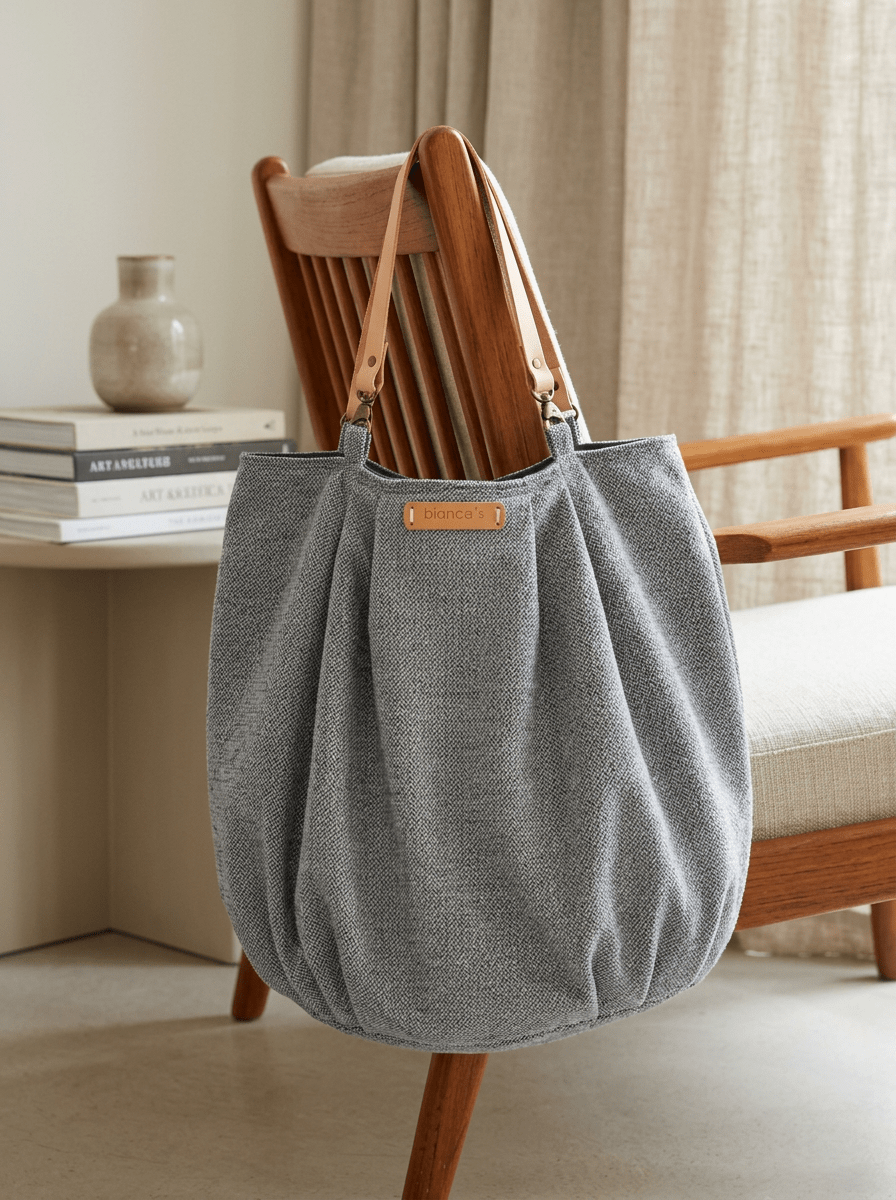 Borsa chiodata blu di Bianca