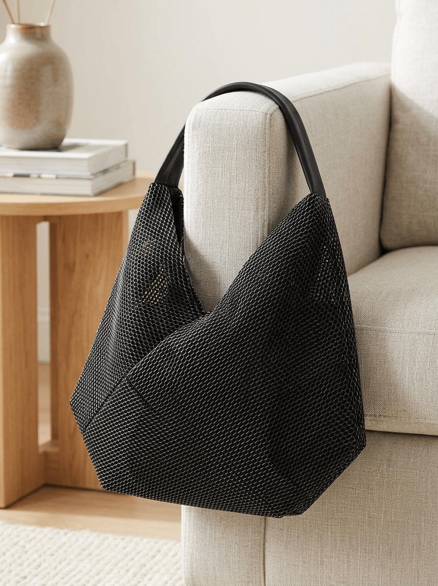 Bolso In·Zu Bevel Red Negro