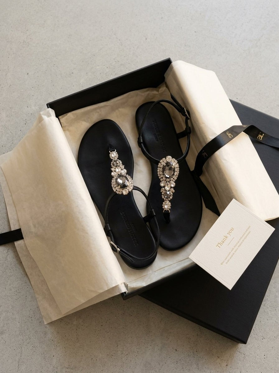 Sandalia Le Cappresi Black Stones Fight