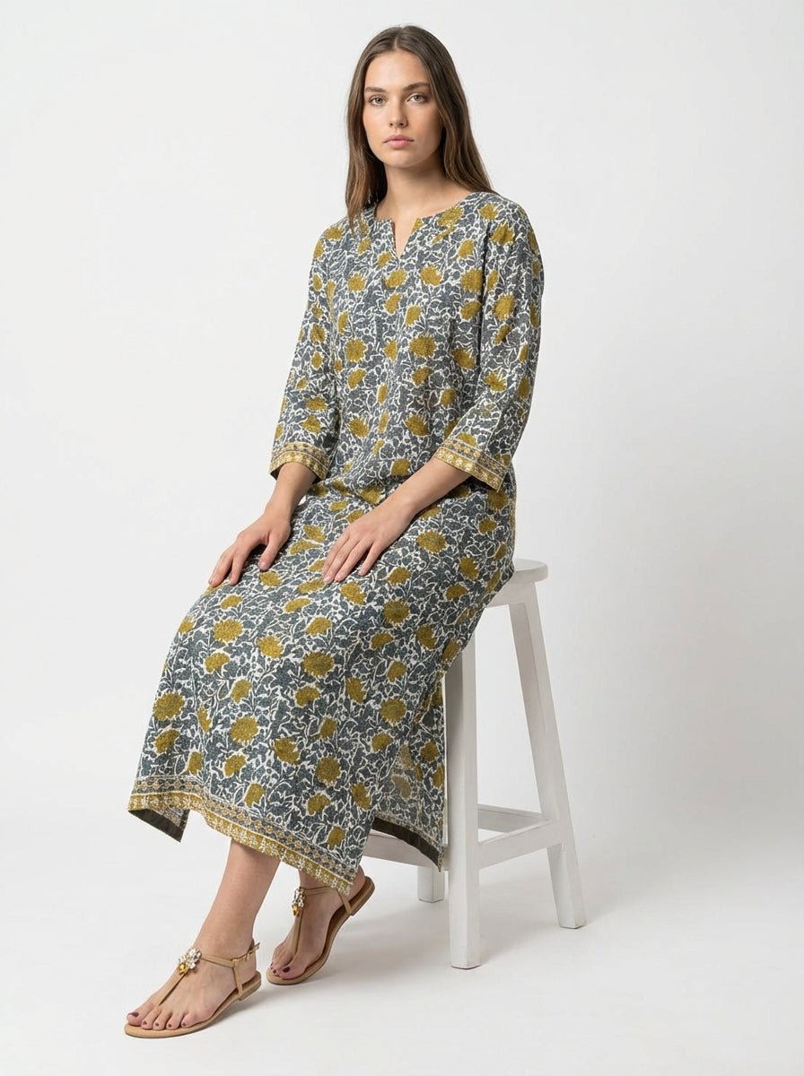 Mondo e Colori Yarrow Flower Print Dress