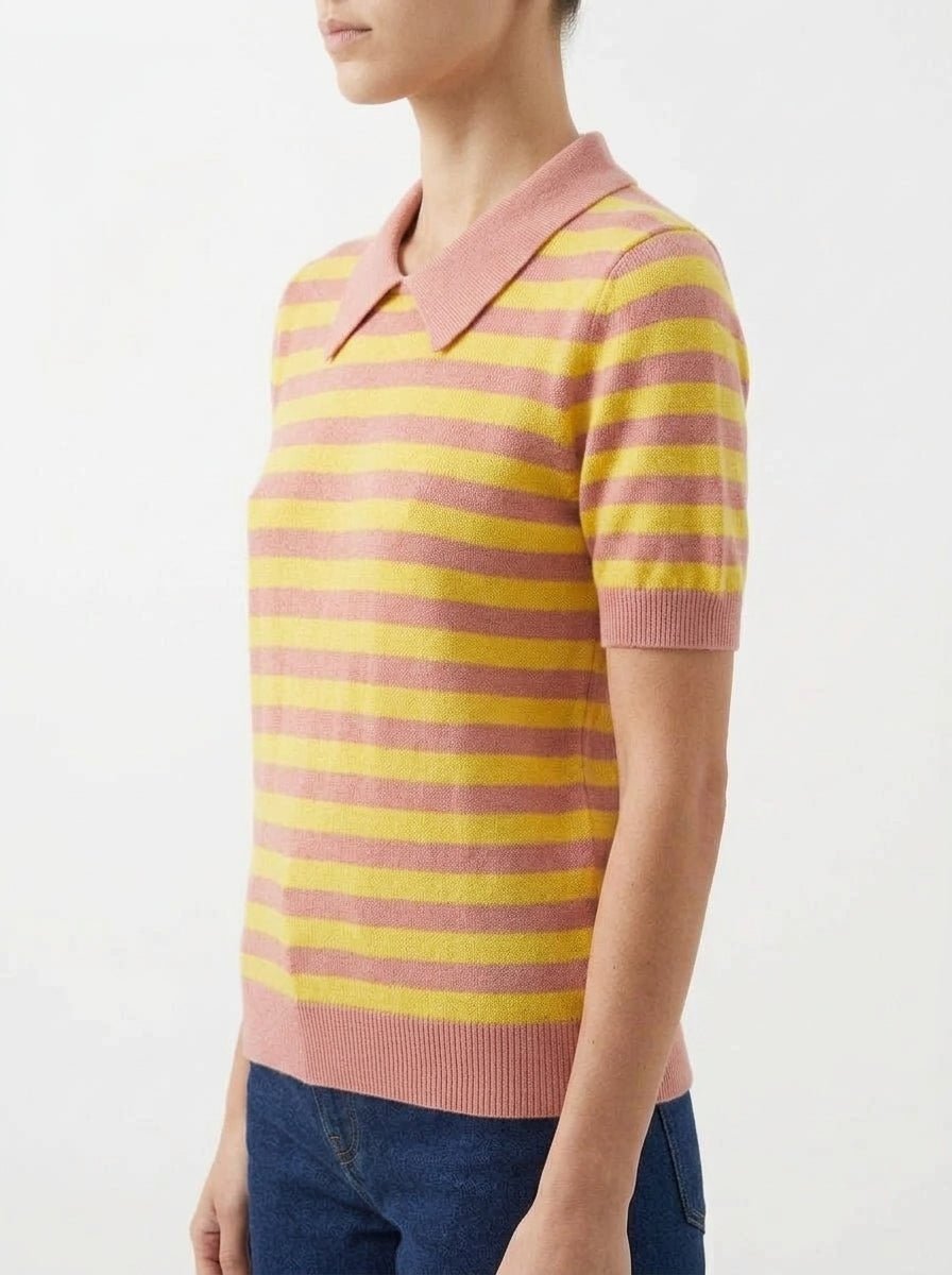 Jersey Floor Rayas Amarillo
