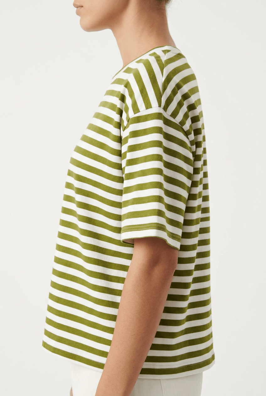 Camiseta Floor Bicolor Pistacho