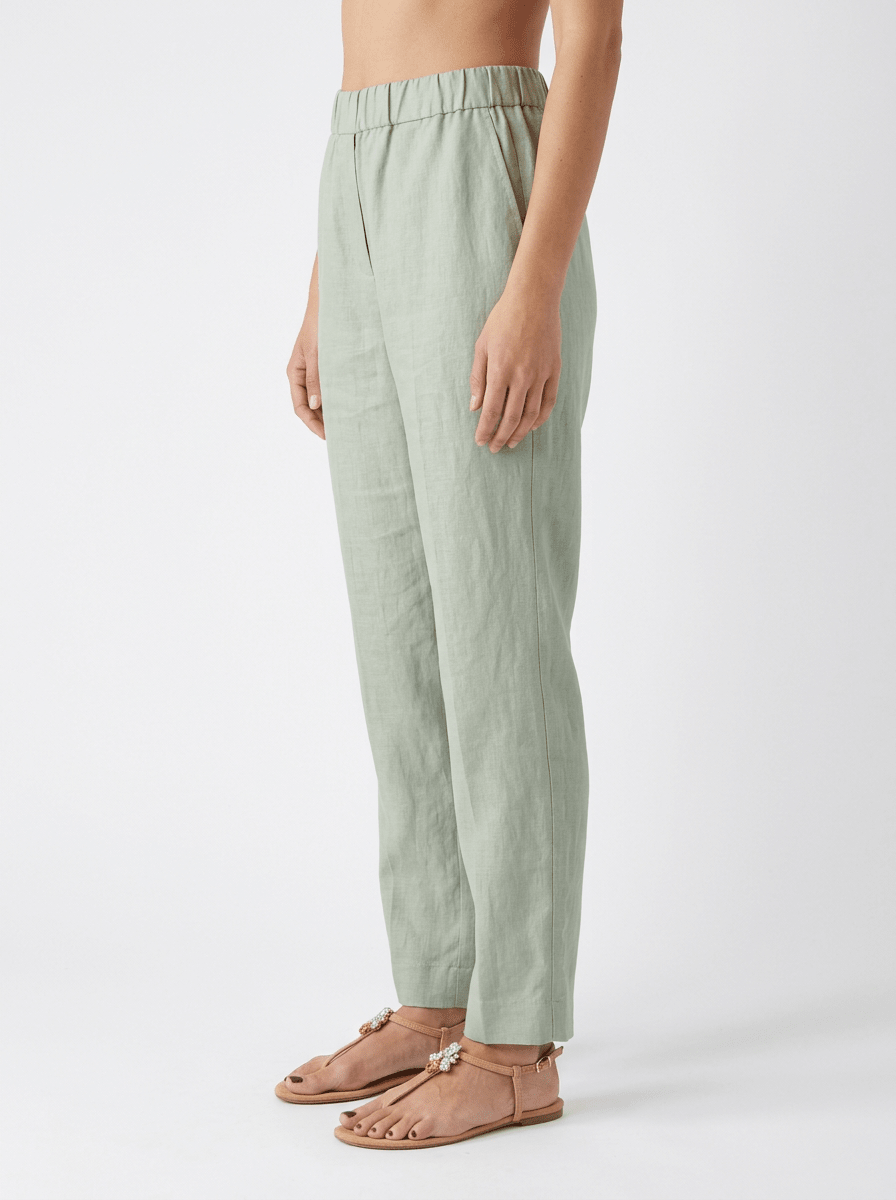 Pantalón Whyci Milano Recto Verde Salvia