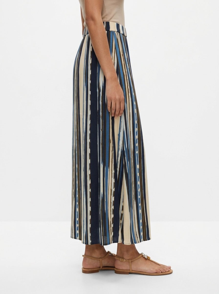 Falda Diega Joko Estampado Rayas Azul