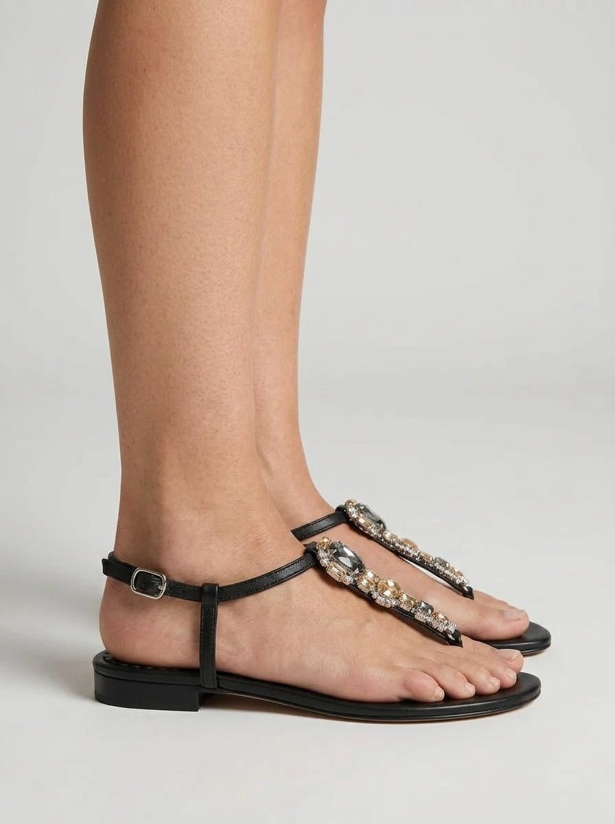 Sandalias Le Capresi Liv/N Negro
