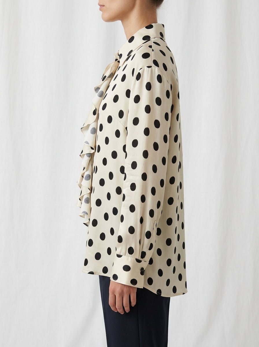 Camisa Diega Cianta Motas Crudo