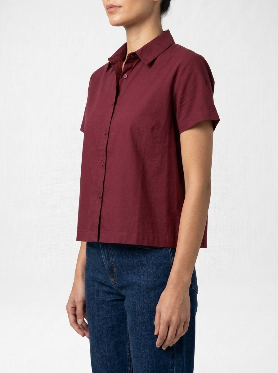 Camisa Niu Burdeos
