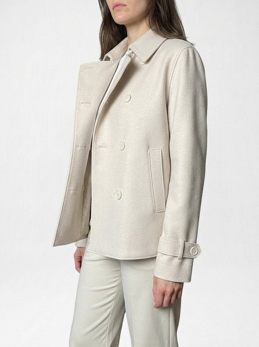 Chaqueta Harris Wharf London Trench Lana Crema