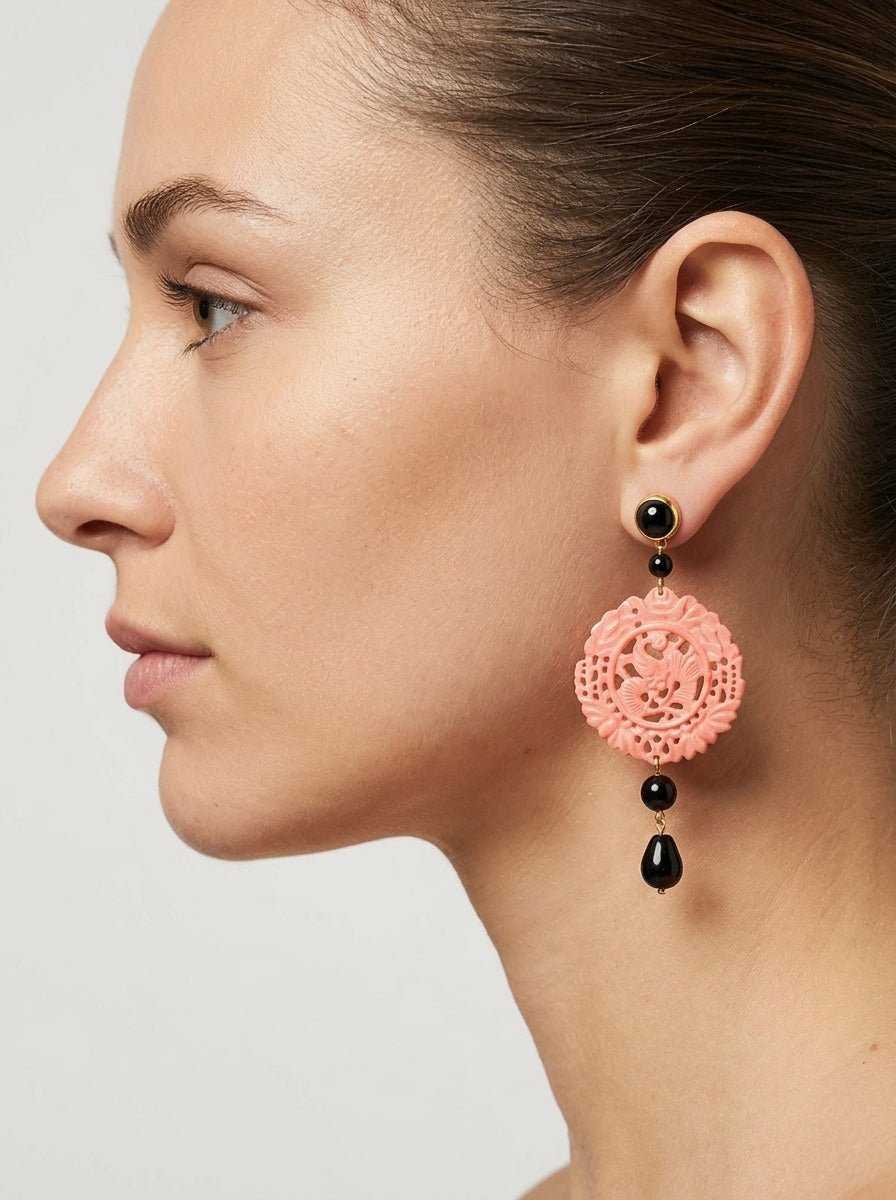 Pendientes Fabrizio Marcantelli Mandala Pequeño Rosa