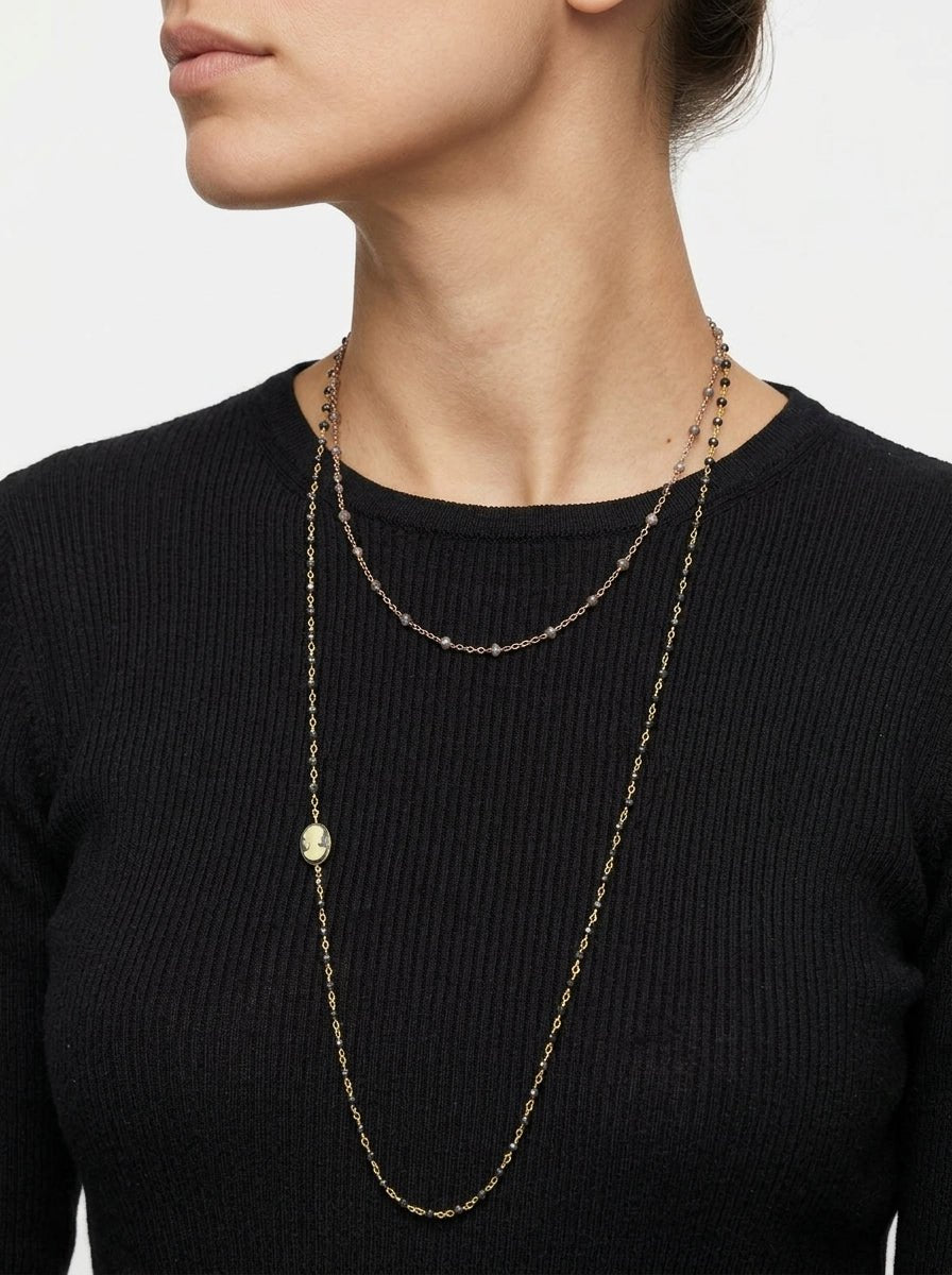 Collana Fabrizio Marcantelli Fine Black Face