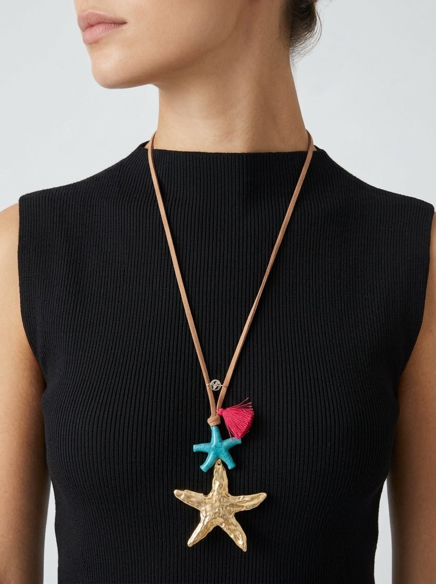 Collana di lunghe stelle di acqua