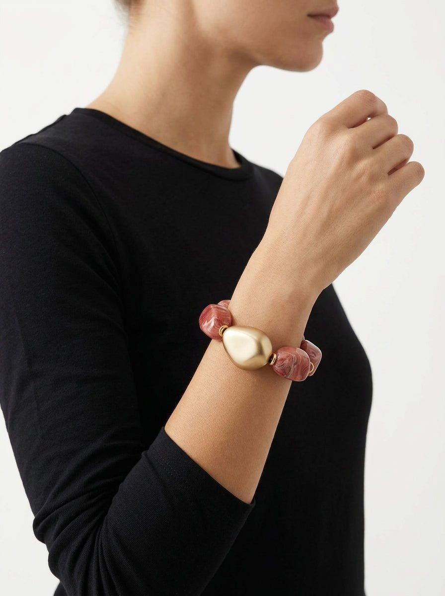 Pulsera Il Baco Da Seta Cuentas Rosa