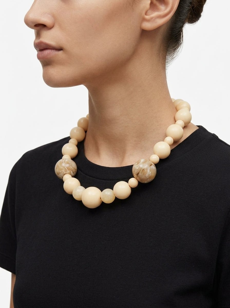Collar Fabrizio Marcantelli Bolas Crudo