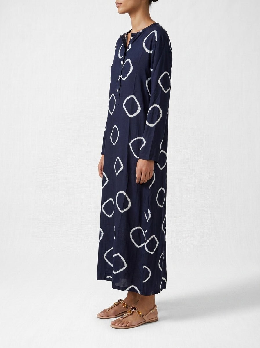 Vestido One Season Llew Maxi Atlas Marino