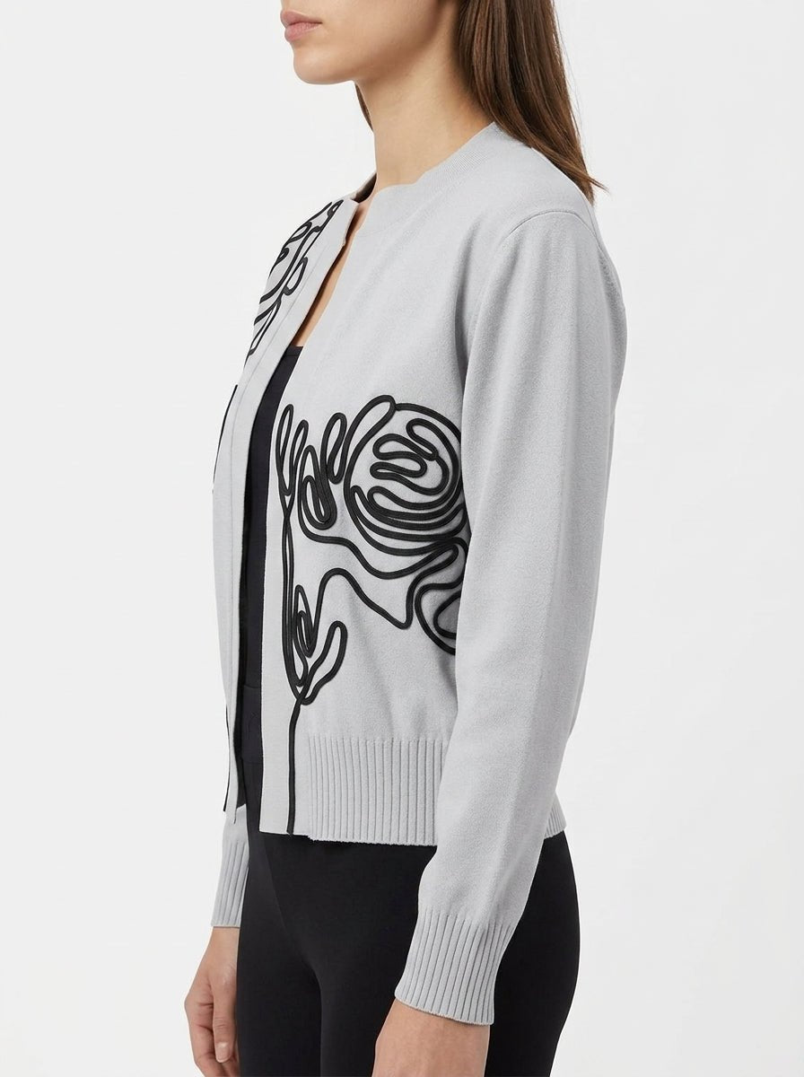 Cardigan léger brodé Conti