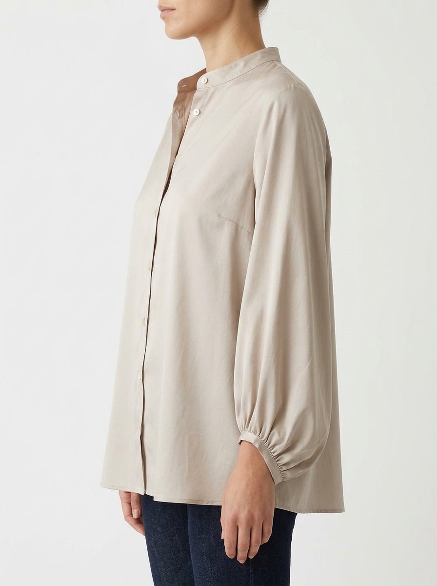 Adele Mao Gathered Sleeve Shirt