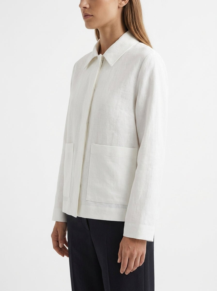 Whyci Jacket White Pockets