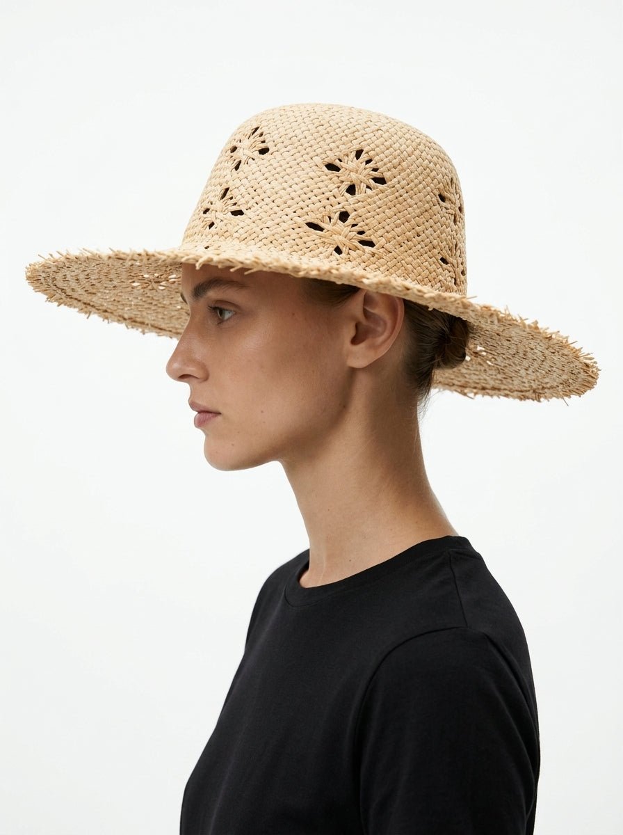 Sombrero Il Baco Da Seta Rafia Ajouree