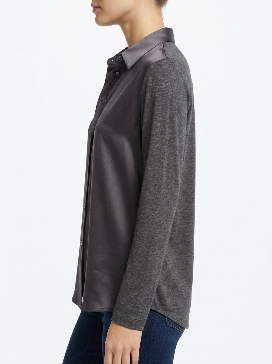 Whyci Milano Silk and Knit Shirt