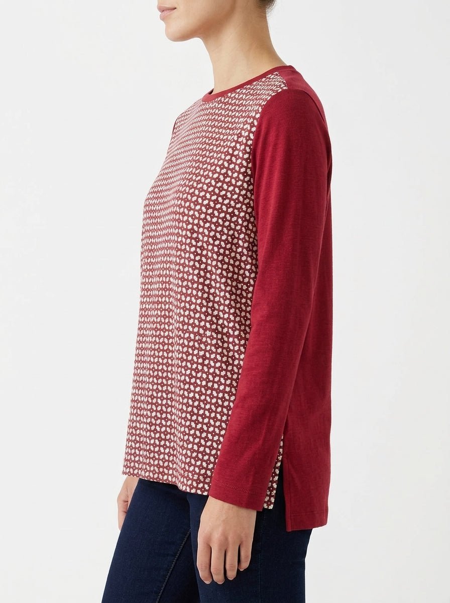 Whyci Milano Square Knit and Silk T-shirt