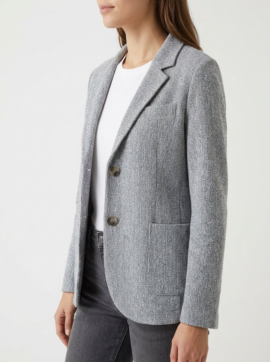 Harris Wharf London Frize Bicolor Denim Blazer