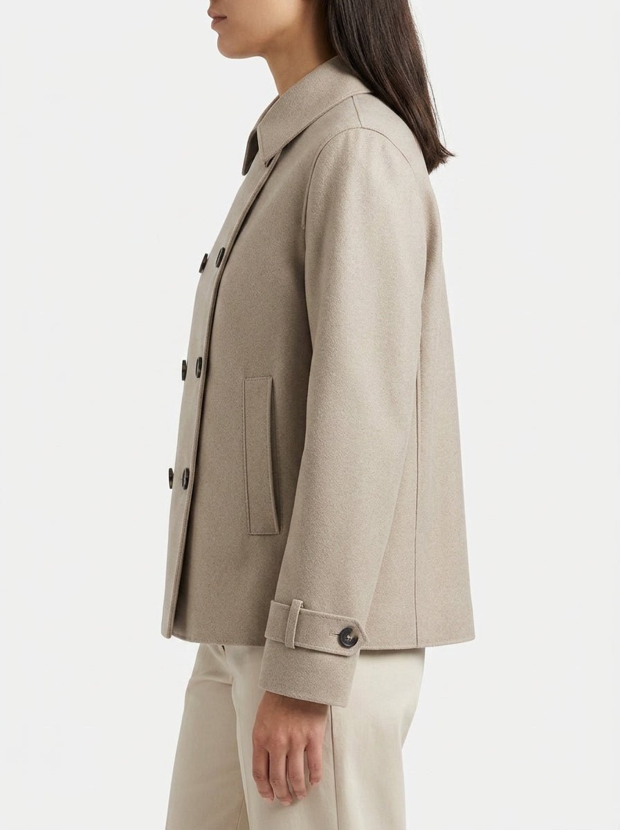 Harris Wharf London Trench Wool Vison Jacket