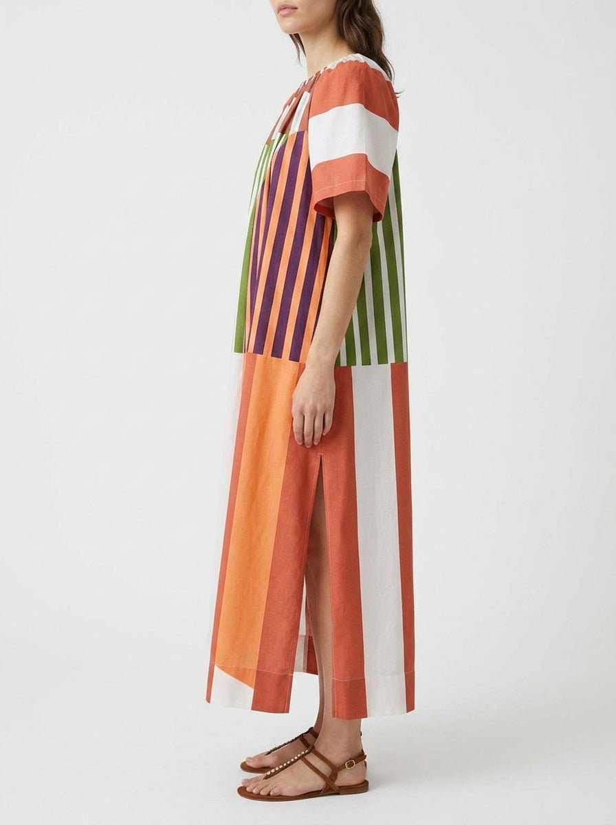Robe rayée à col bateau Mapoésie