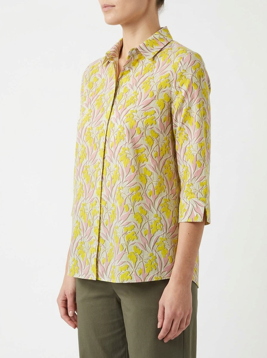 Monika Varga Fiori Camicia Verde