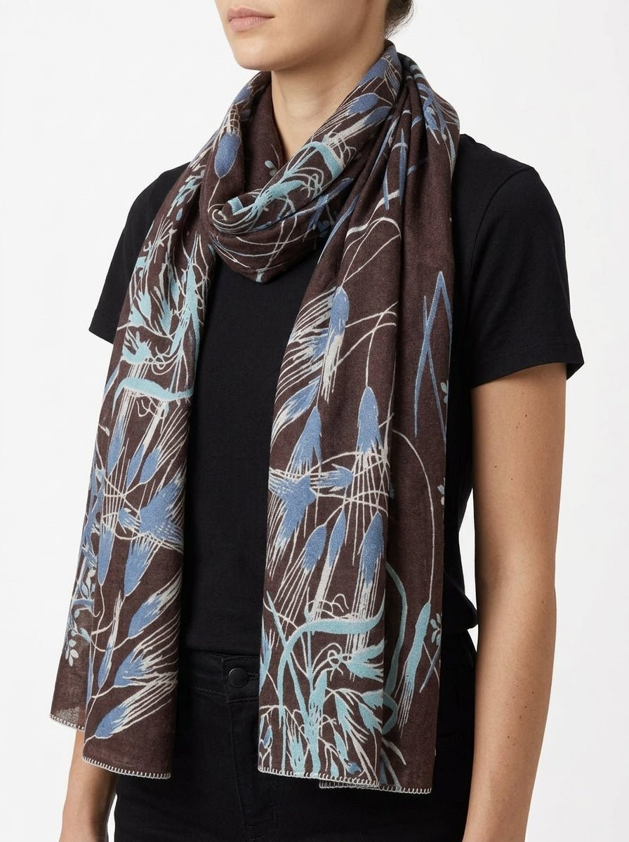 Epice Chocolate Flowers Scarf