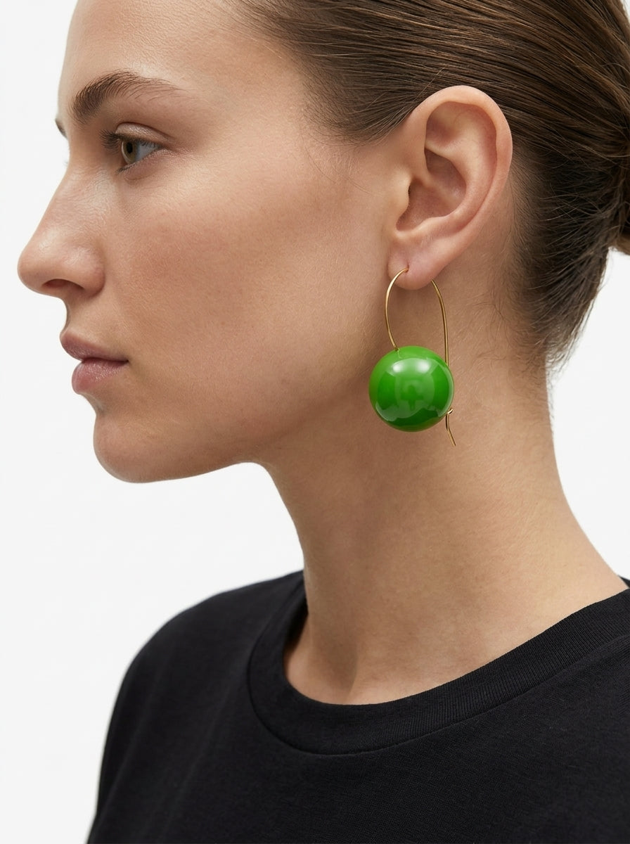 Pendientes Fabrizio Marcantelli Bola Verde