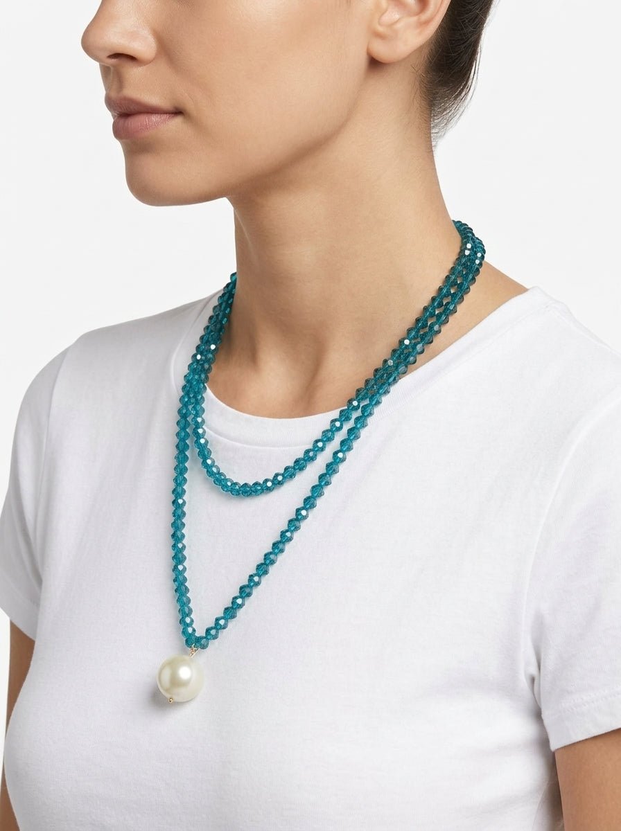 Fabrizio Marcantelli Collier Perles et Perles d'Eau Grande Boule