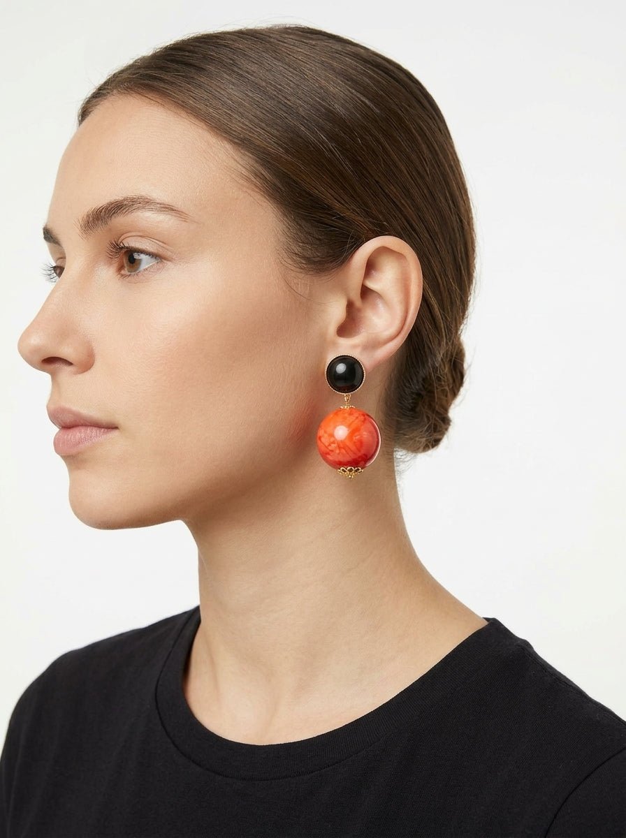Pendientes Fabrizio Marcantelli Bola Coral