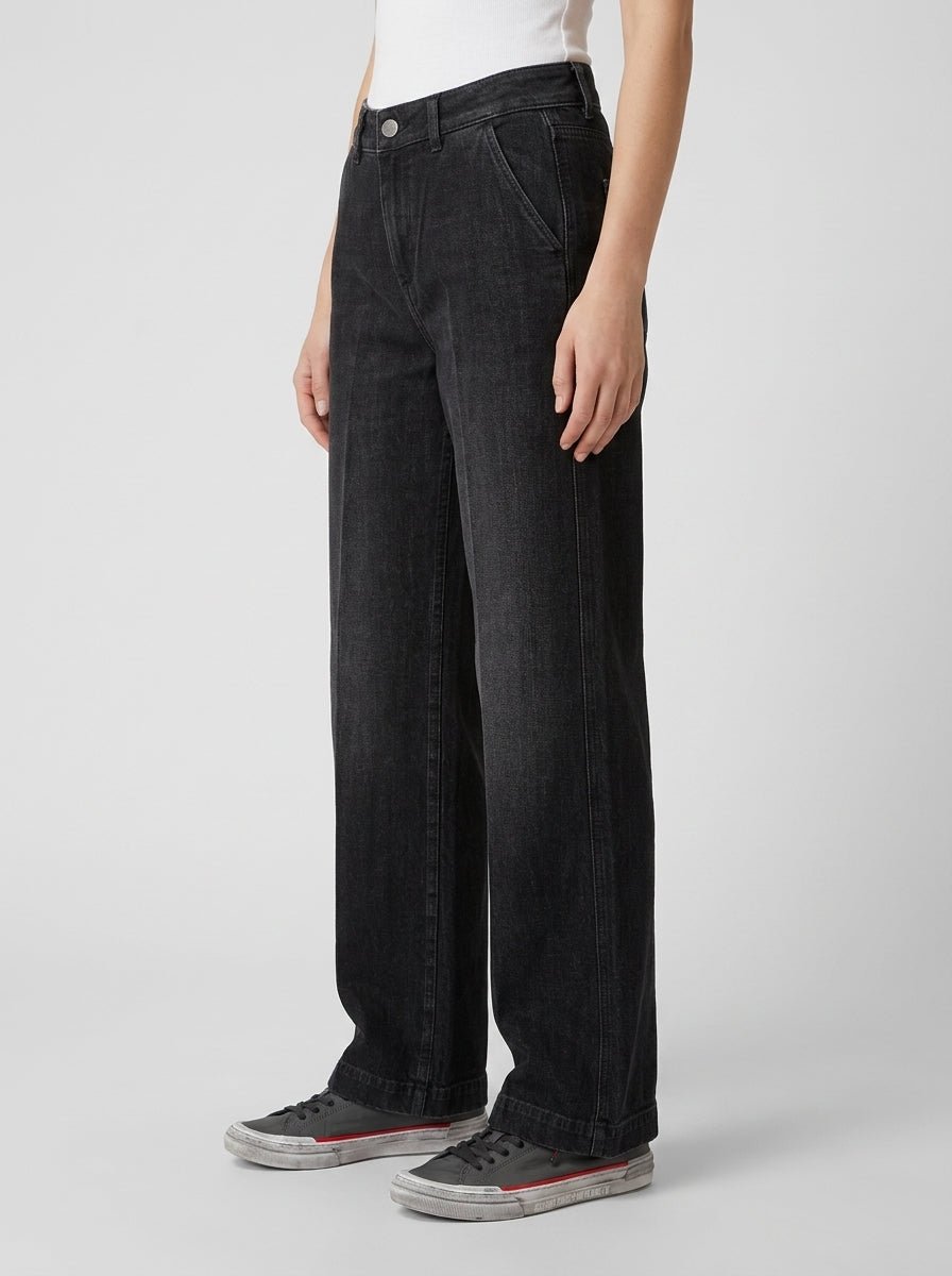 Jeans Cigala's Long Straight Chino Negro