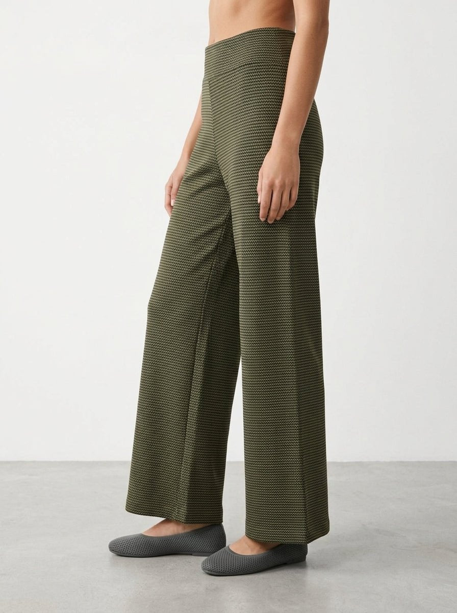 Pantalon Niu Vico Zig Zag vert et noir
