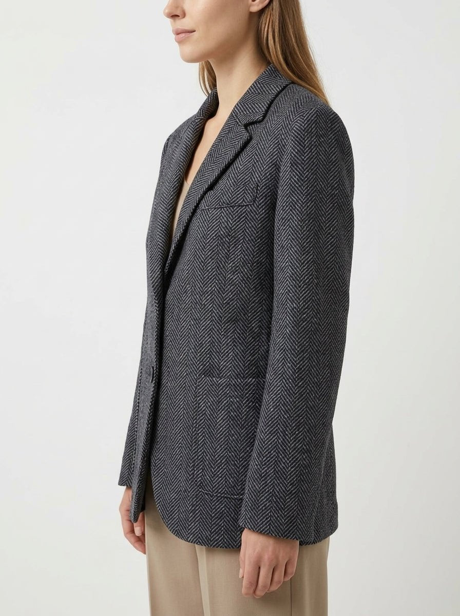 Blazer Harris Wharf London Espiga Marino