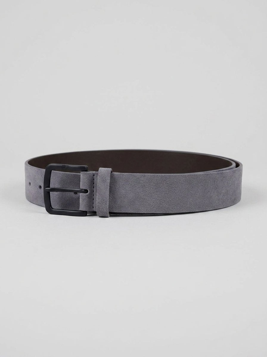 Niu Light Blue Suede Belt
