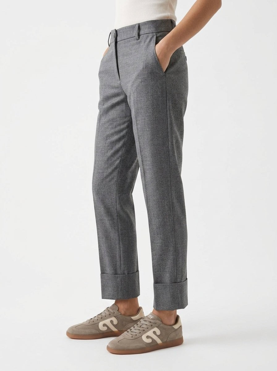 Pantalón AgoeFilo Via Emilia Gris Oscuro
