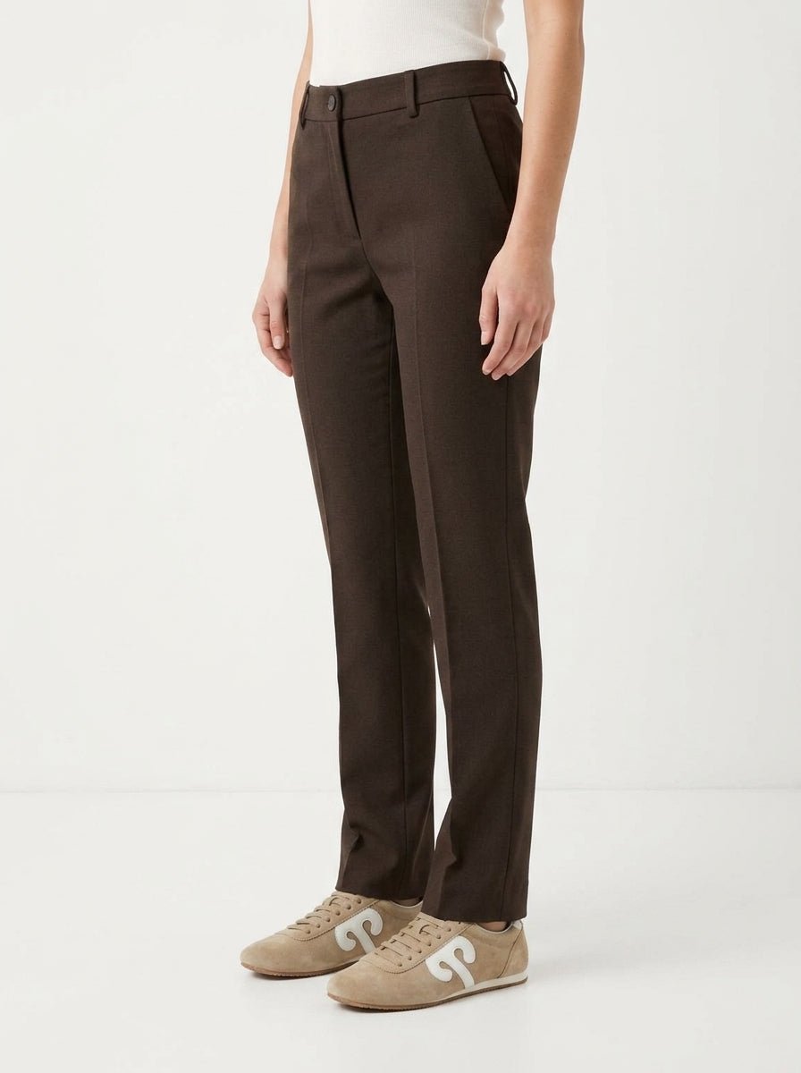 Pantalón AgoeFilo Corso Firenze Marrón Chocolate
