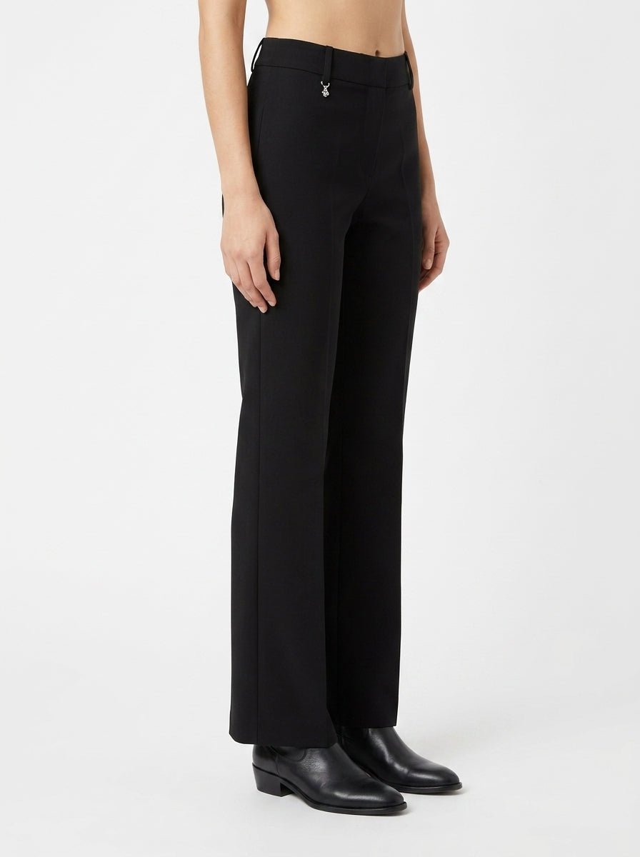Pantalón Ragno Cropped Flare Negro