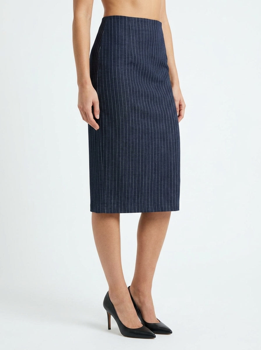 Falda Goodmatch Tubo Raya Diplomatica Azul