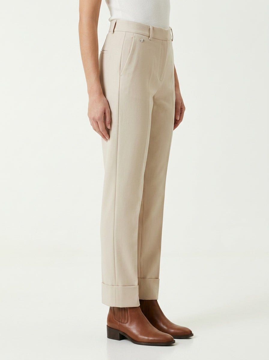 Pantalon Ragno Slim Straight Crudo