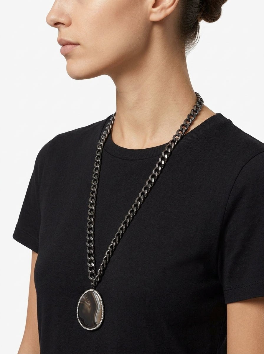 Collar Justmine Colgante Piedra