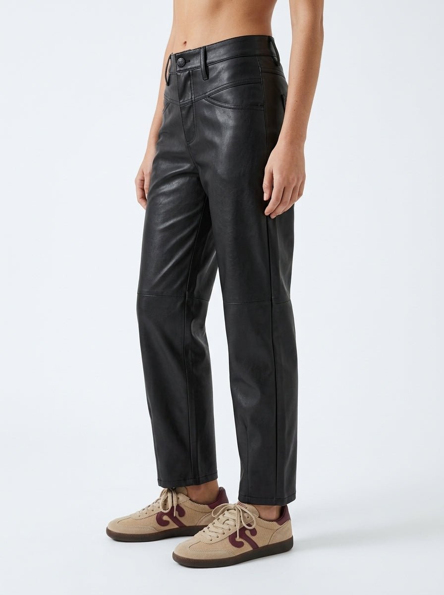 Pantalón Cambio Elin Polipiel Negro