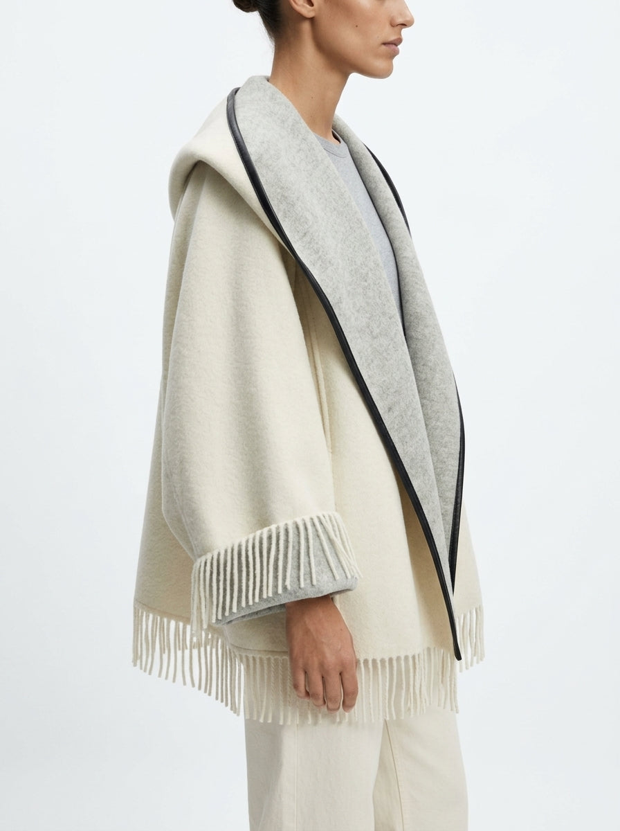 Capa La Couverture Look 11ES Crudo y Gris Flecos