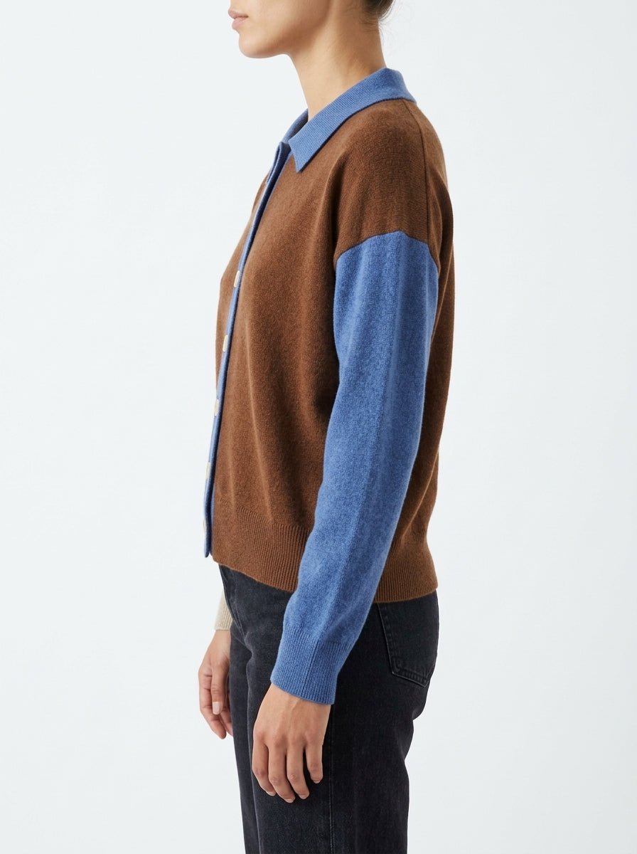 Cardigan Absolut Cashmere Majura Tabaco